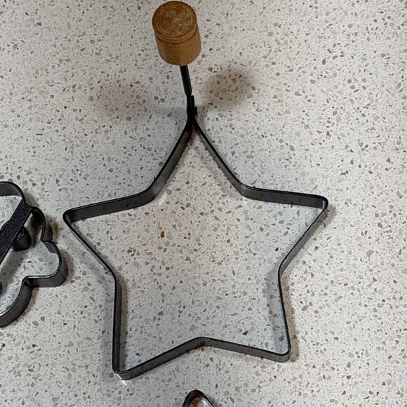 Pancake Ring Mold Lot 9 Holiday Truck Plane Cookie Heart Amaco Handles Non Stick - Picture 6 of 16